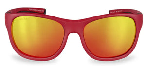 Red frame/Polarized Gray with Red Mirror lenses