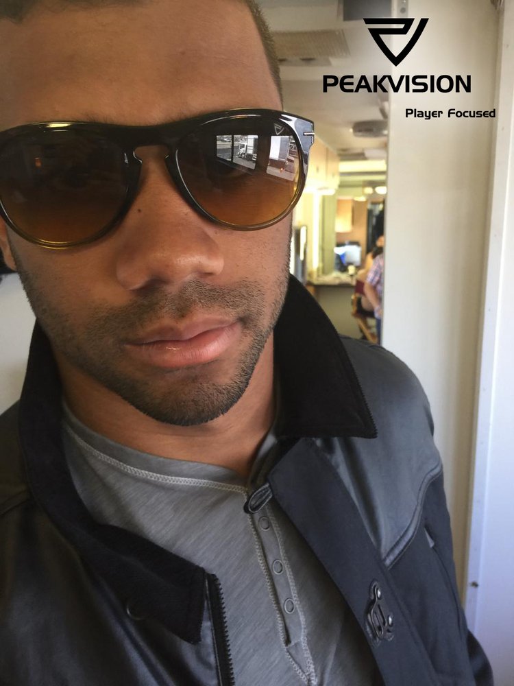 Person wearing Peakvision EOS sunglasses