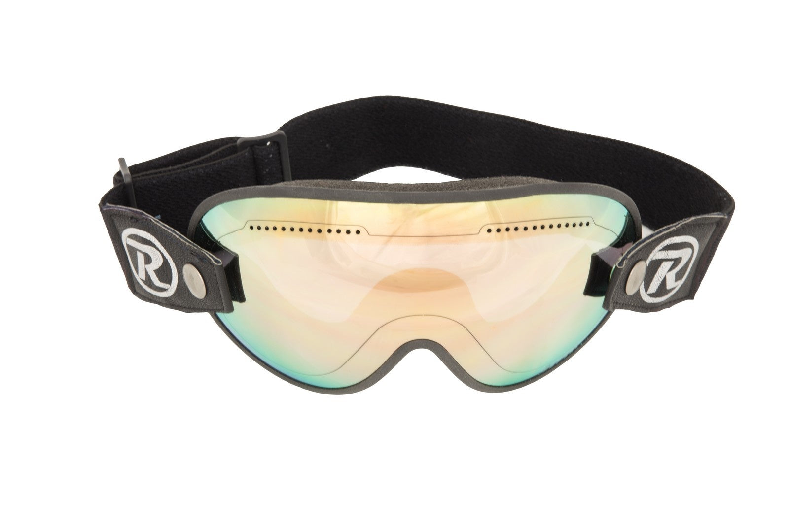 Raleri Ringo Vintage Motorcycle Goggles Gold