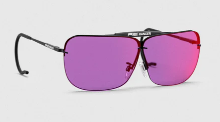 Ranger Classic shooting glasses with pink lenses