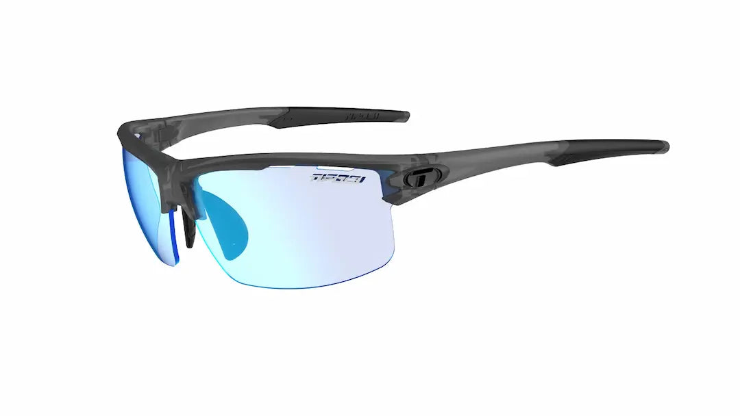 Tifosi Rivet sunglasses in vapor with light changing blue lenses