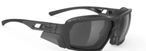 Certified Z87.1 Matte Black-Gloss frame/Smoke lenses