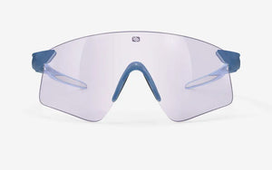 Crystal Blue Avio Fade Sky Gloss frame/ImpactX Photochromic (light changing) 2 Laser Purple (golf/pickeball)