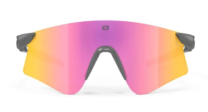 Rudy Project Astral sunglasses in Titanium with sunset mirror lenses