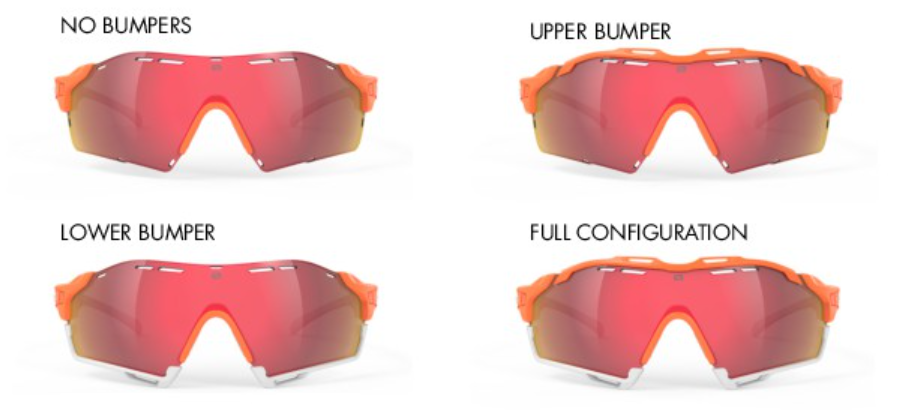 Rudy Project Cutline bumper configurations