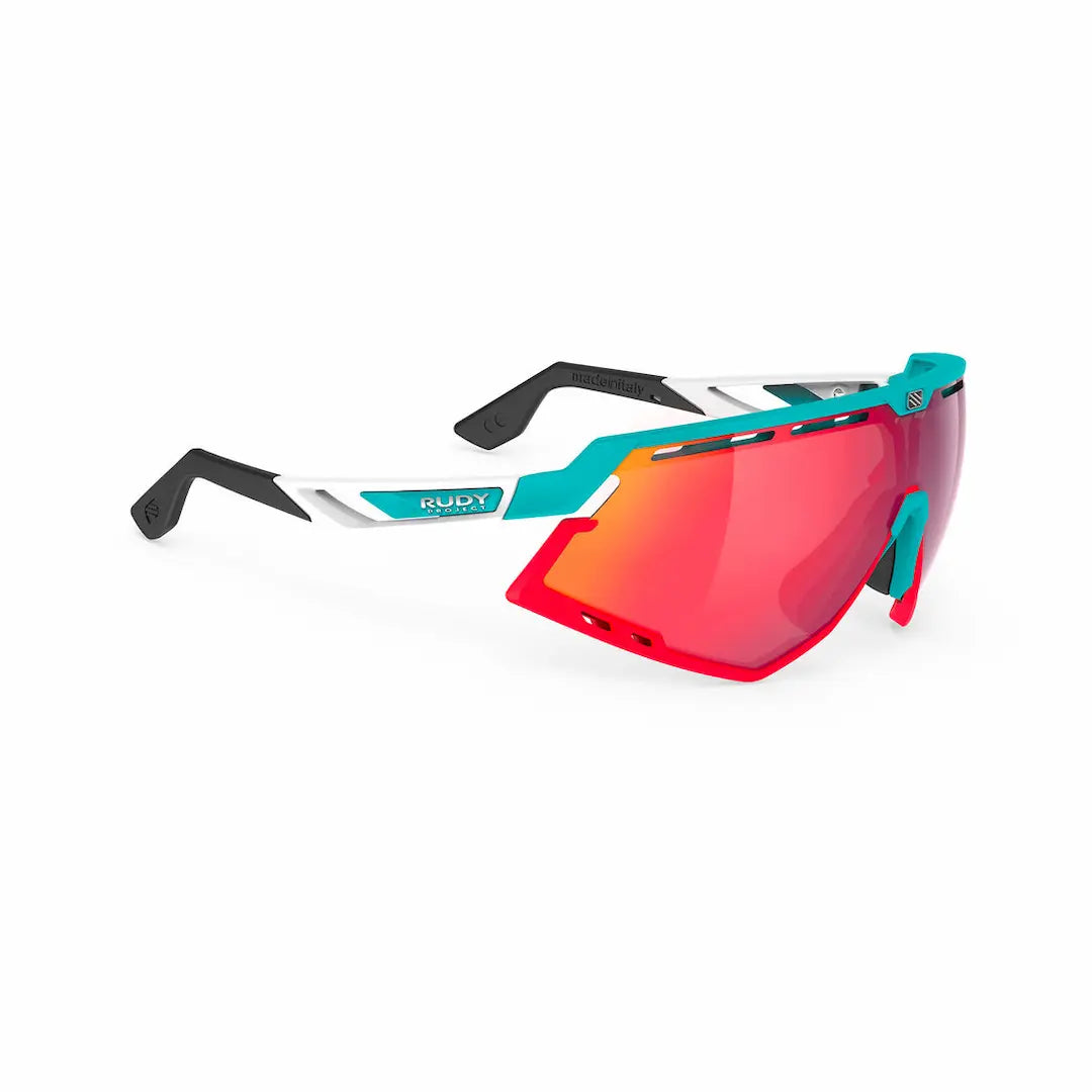 Rudy Project Defender sunglasses Emerald-White with ML red lenses