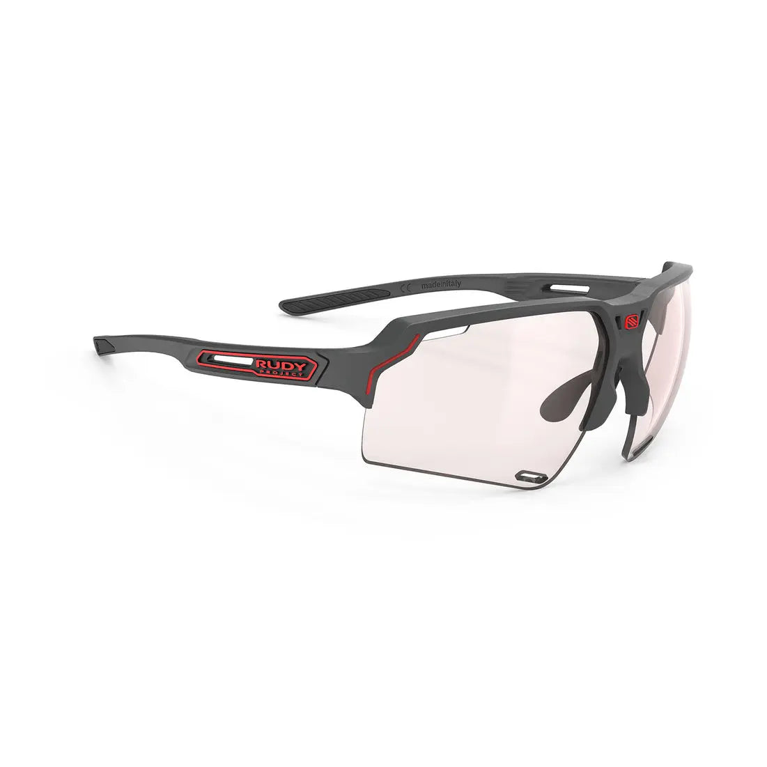 Rudy Project Deltabeat sunglasses in charcoal with impactX red lenses