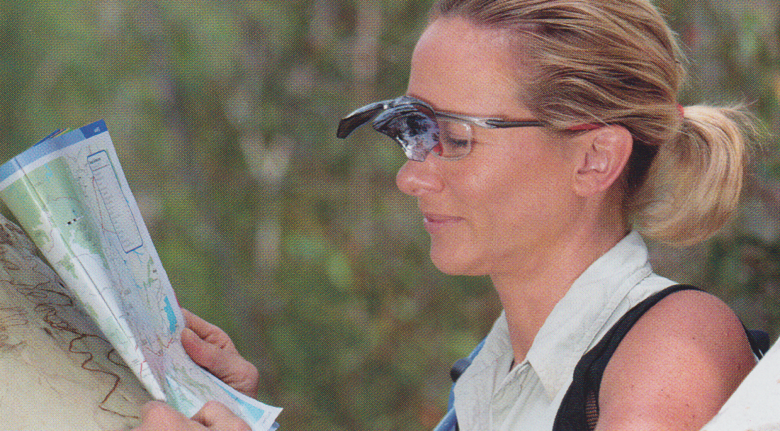 Hiker wearing Rudy Project Exception Sunglasses