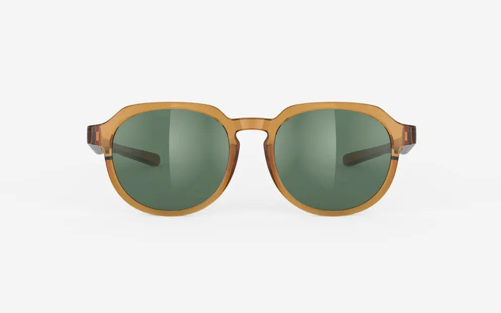 Rudy Project Glamshady sunglasses in butterscotch with green lenses