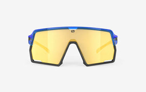 Crystal Blue Gloss frame/Multilaser Yellow lenses