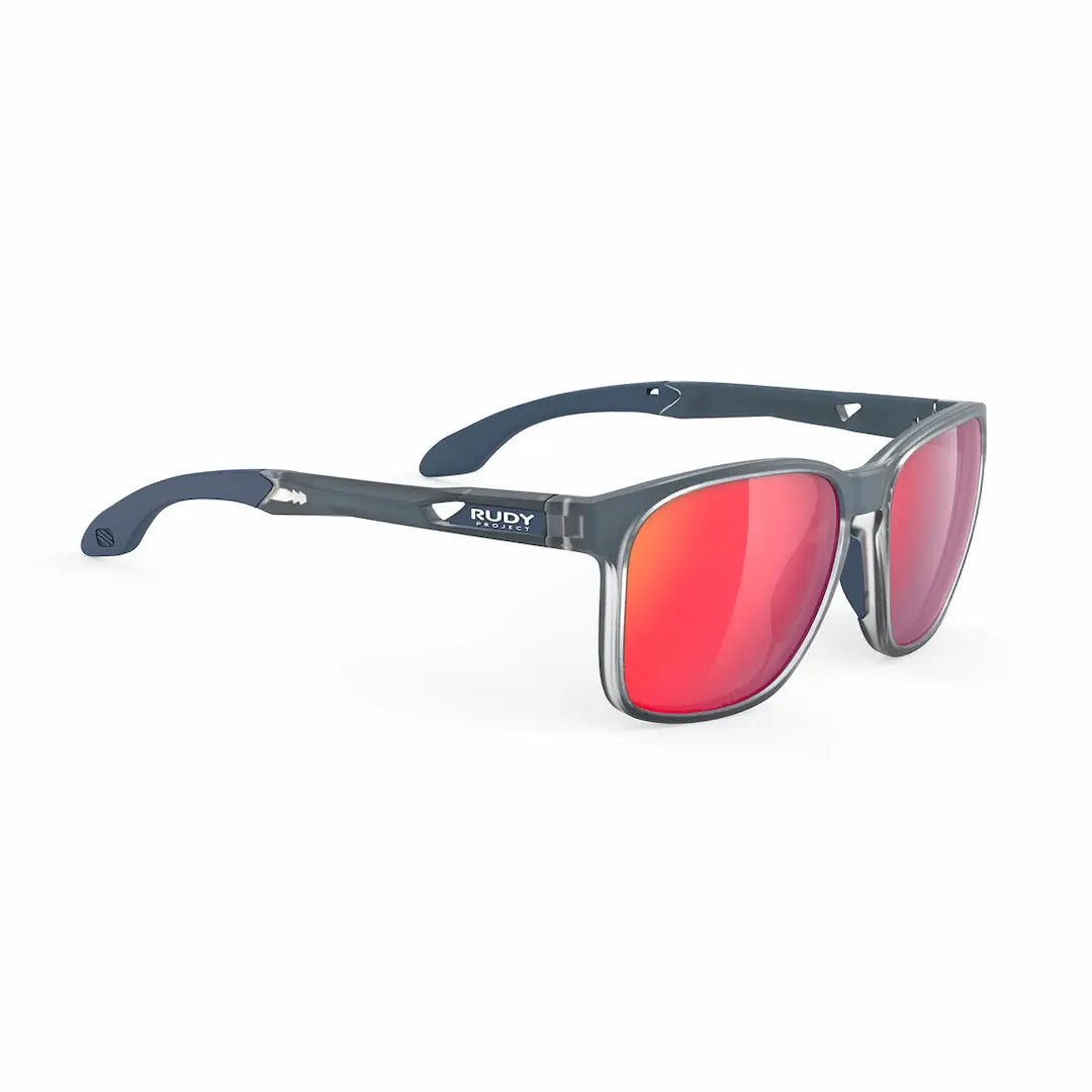 Rudy Project Lightshifter A sunglasses in ice blue with red mirror lenses