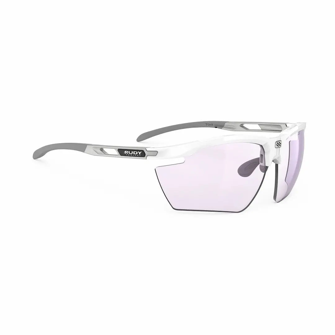 Rudy Project Magnus sunglasses in white with light changing lenses for golf