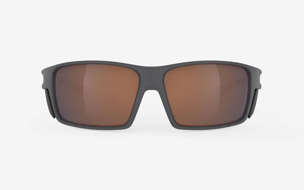 Rudy Project Nyad sunglasses in charcoal with hii-altitude lenses for mountaineering