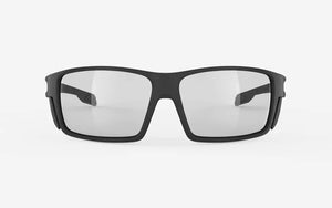 Matte Black Stealth ANSI Z87.1+ frame/ImpactX Photochromic 2 (light changing) Black lenses (tactical)