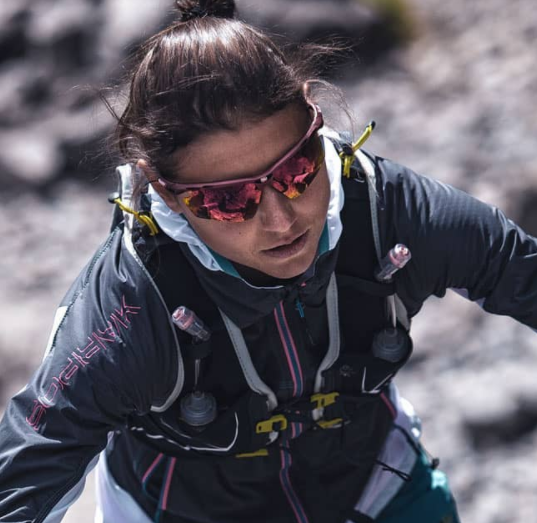 Woman wearing Rudy Project Propulse sunglasses