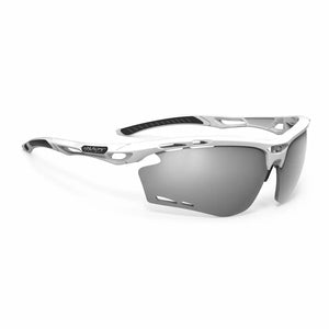 White Gloss frame/Laser Black lenses
