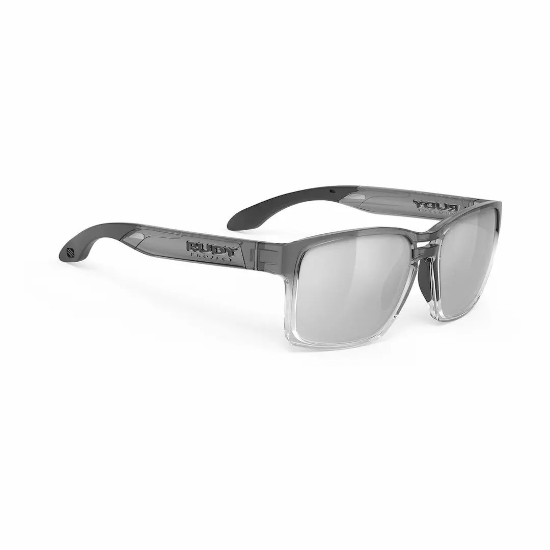 Rudy Project Spinair 57 sunglasses in Crystal Ash with mirror lenses