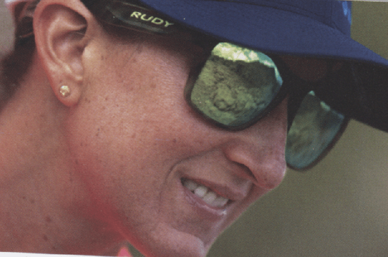 Woman wearing Rudy Project Spinhawk Sunglasses