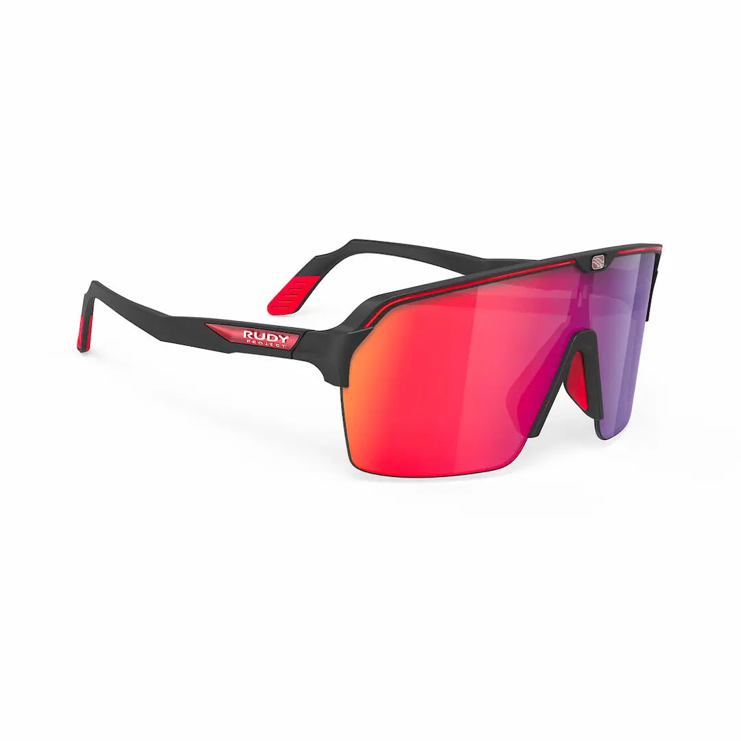 Rudy Project Spinshield Air sunglasses Black with red mirror lenses
