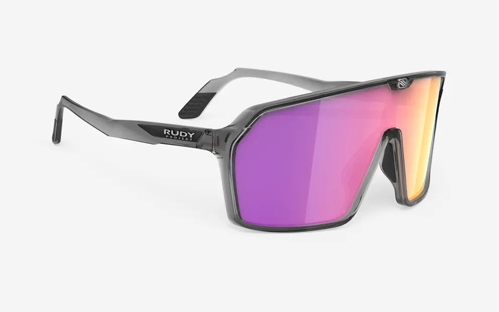 Rudy Project Spinshield sunglasses in ash with sunset pink mirror