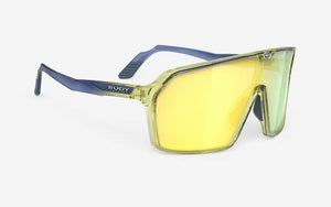 Crystal Blue Avio-Apple Green Fade Gloss frame/Multilaser Yellow lenses