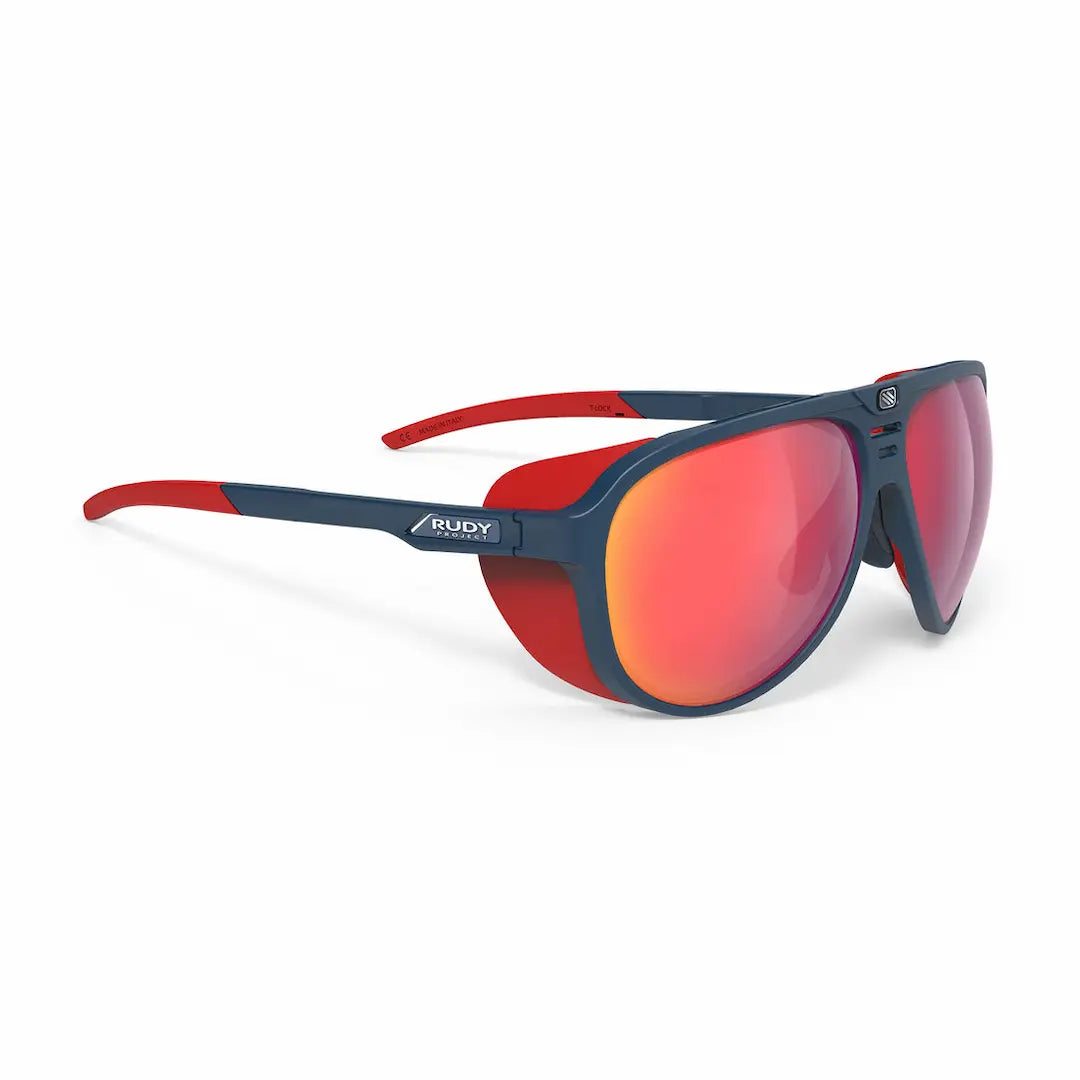 Rudy Project Stardash sunglasses in Navy with red mirror lenses