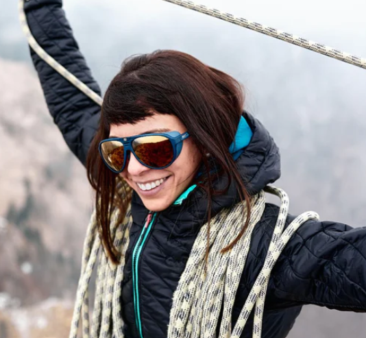 Woman wearing Rudy Project Stardash sunglasses