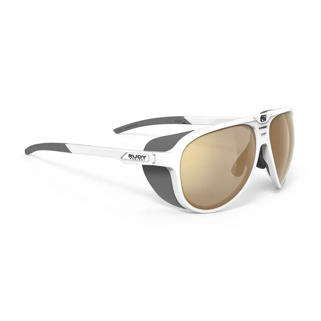 Rudy Project Stardash sunglasses in White with light changing lenses