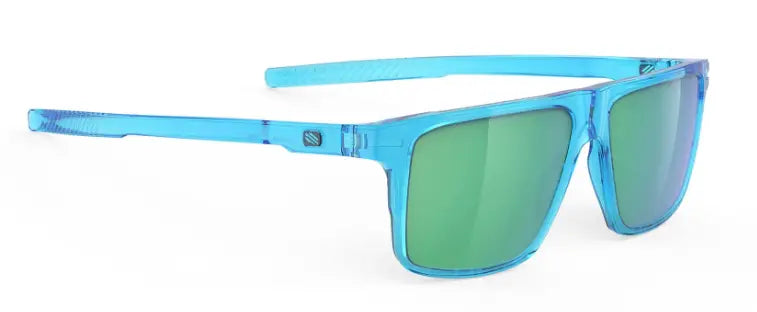 Rudy PRoject Stellar sunglasses in azur with green mirror lenses