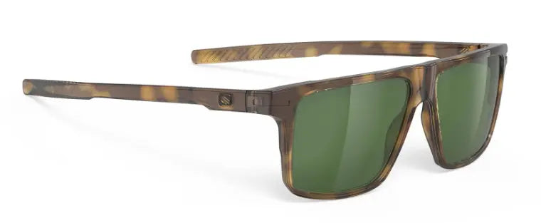 Rudy Project Stellar sunglasses in demi brown with green lenses
