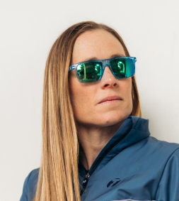 Person wearing Rudy Project Stellar sunglasses