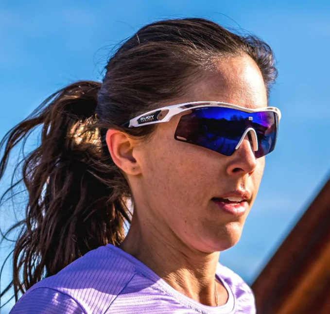 Person wearing Rudy Project Tralyx+ sunglasses