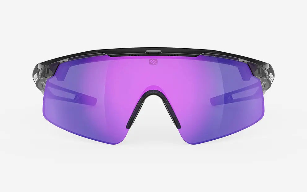 Rudy Project Turbolence sunglasses in ash with purple mirror lenses