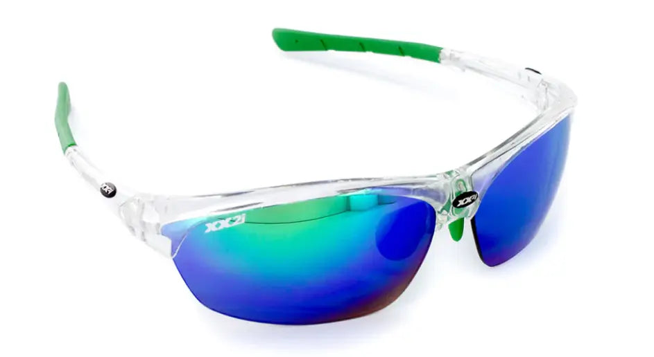 XX2i France 1 Sunglasses in Crystal Gloss frame/Green Flash lenses