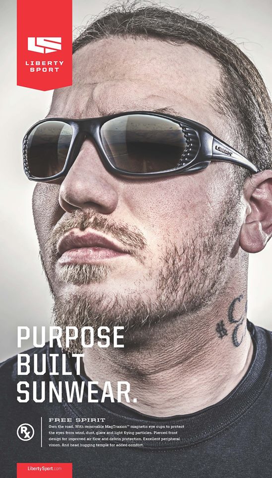 Person wearing Liberty Sport Free Spirit sunglasses