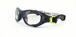 Matte Navy Blue-Green frame/Clear Silver lenses