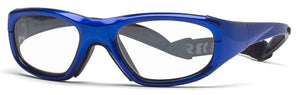 Bright Blue frame/Clear Silver lenses