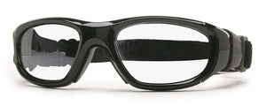 Shiny Black frame/Clear Silver lenses