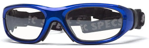 Bright Blue frame/Clear Silver lenses