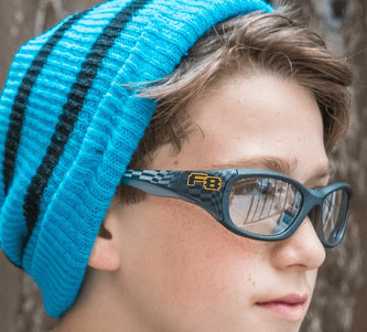 Kid wearing Liberty Sport Morpheus Sports glasses