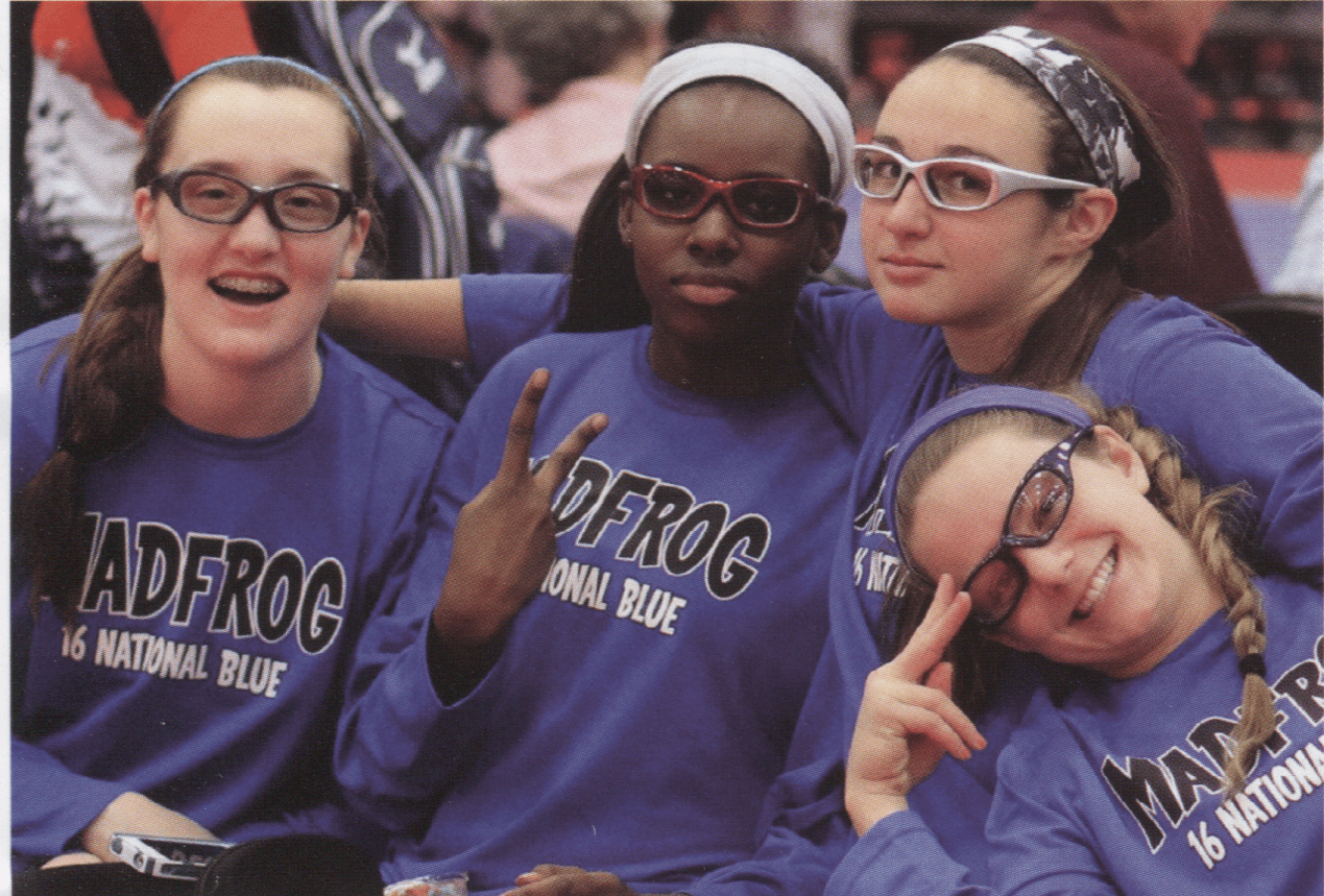 Girls wearing Morpheus and Maxx glasses