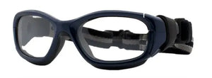 Navy Blue-Gray frame/Clear Silver lenses/Size 52 (ages 7-10)