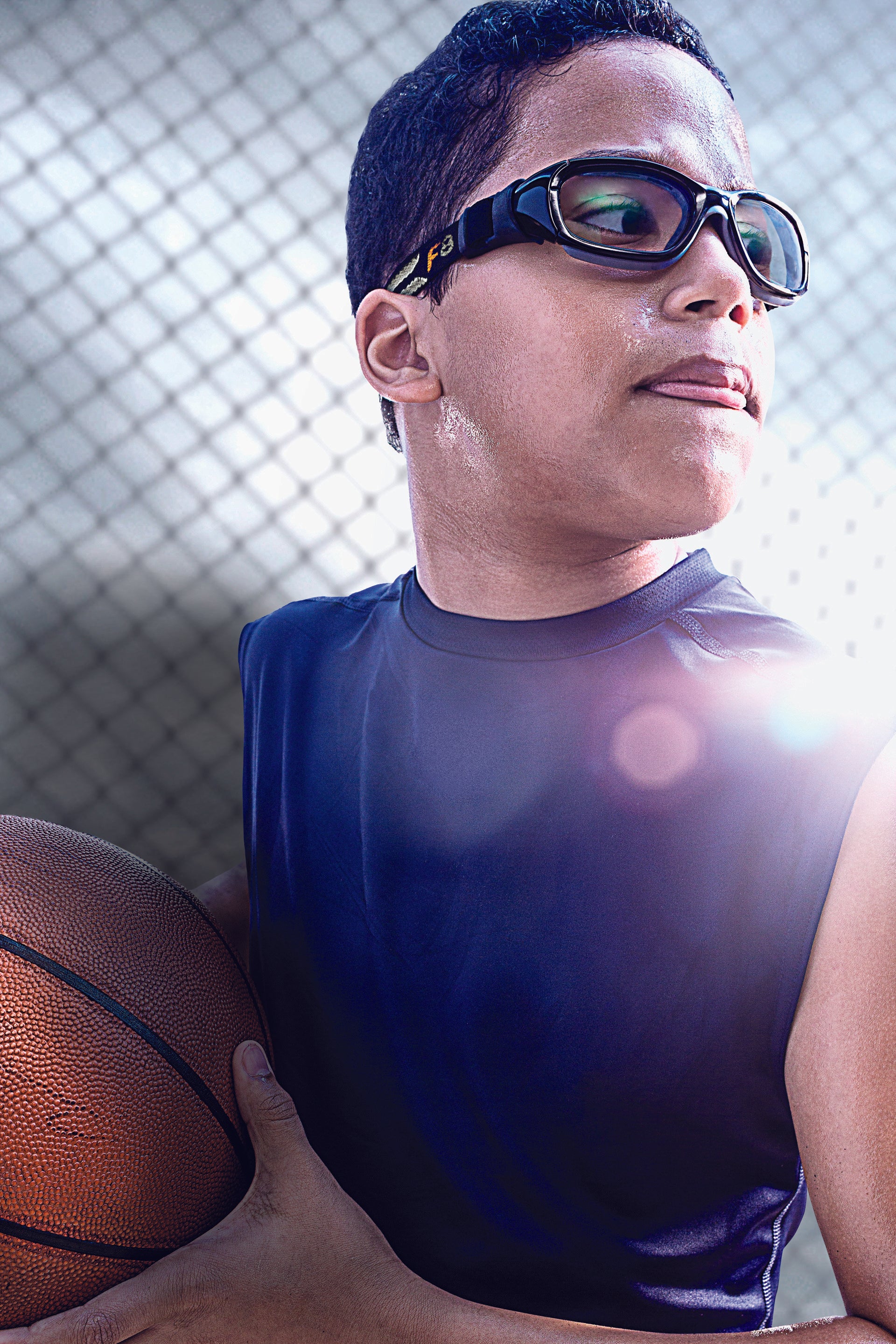 Kid wearing Slam Goggle