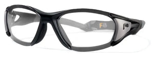 Satin Black-Satin Gunmetal frame/Clear Silver (one size)