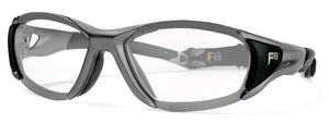 Shiny Gumetal-Satin Black frame/Clear Silver lenses (one size)