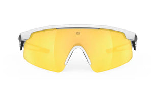 White Matte racing Frame/ Multilaser Yellow lens