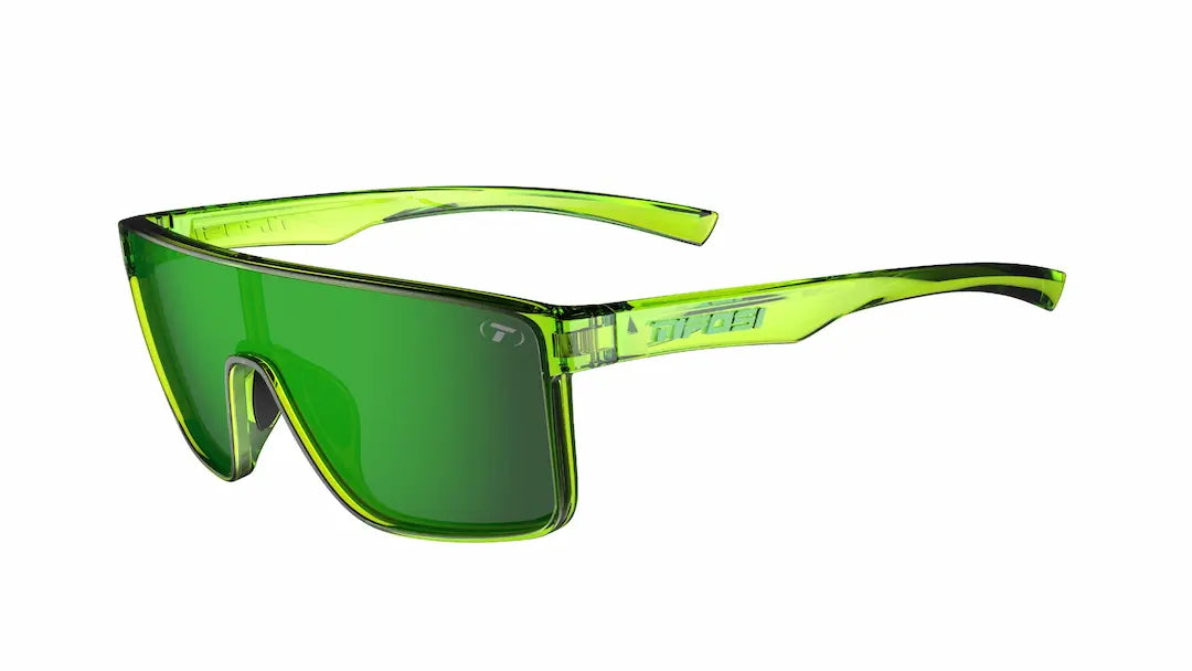 Tifosi Sanctum Hyper Lime sunglasses with green mirror