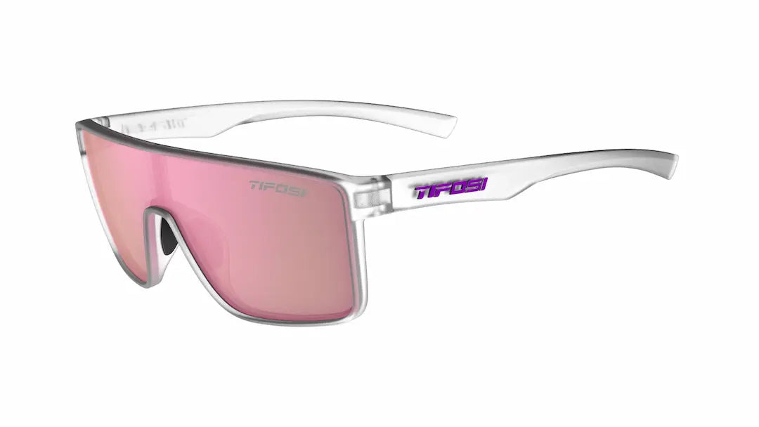 tifosi Sanctum sunglasses in Crystal with pink mirror