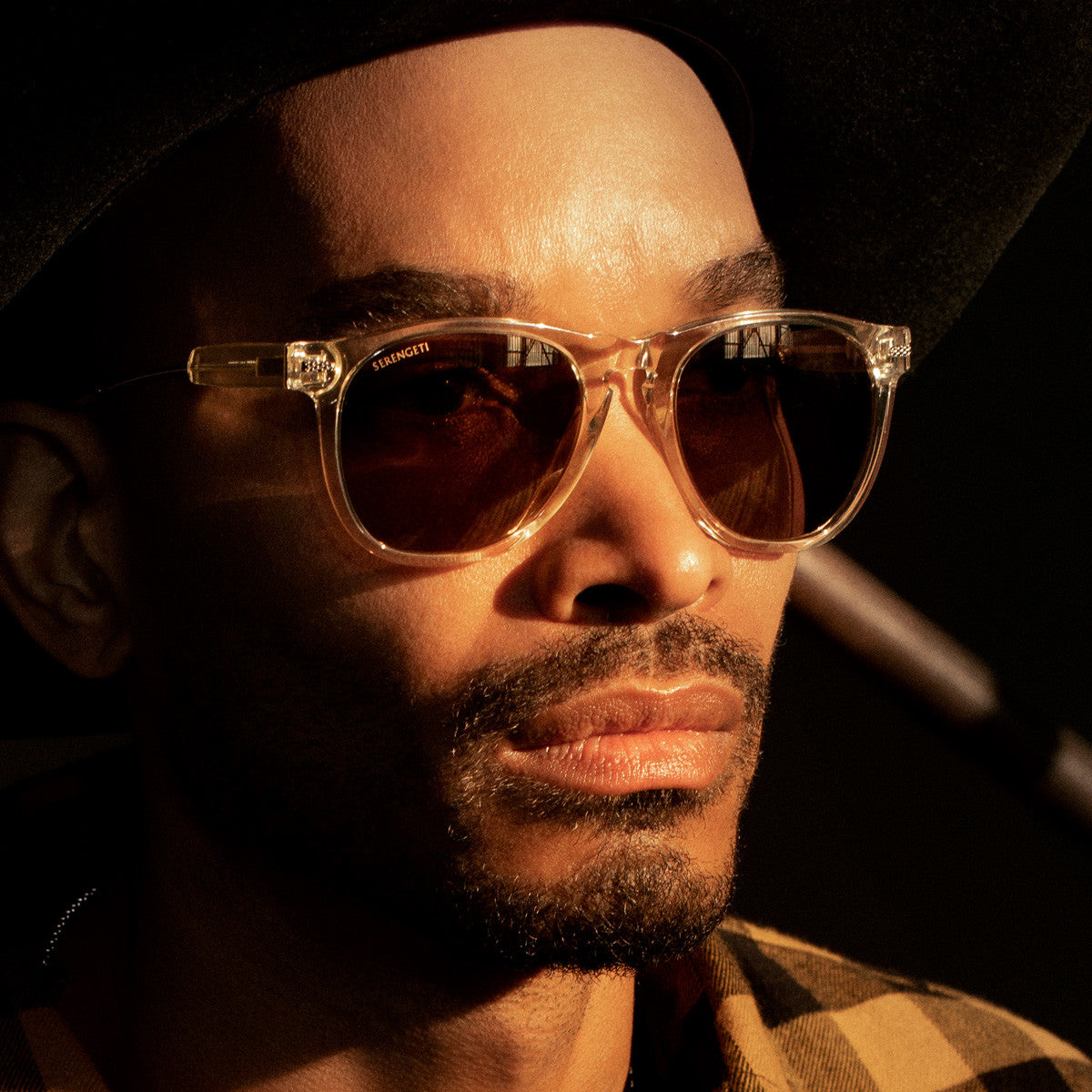 Person wearing Serengeti Amboy sunglasses