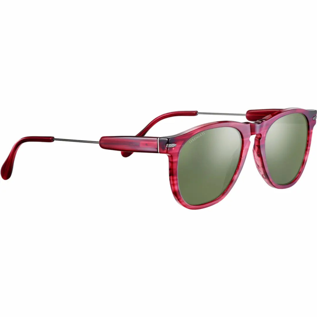 Serengeti Amboy sunglasses in Red Streaky with polarized 555nm lenses